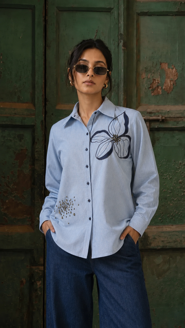 Aero Mesh Motif Shirt